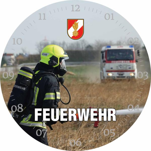 Glasuhr FEUERWEHR 29cm - FW22